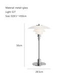 Glass Shade LED Floor Lamp for Living Room, Bedroom - Nordic Minimalist Retro Style