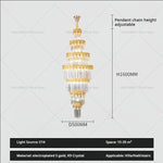 Crystal Staircase Chandelier: Luxurious European Style for Villa Living
