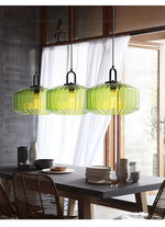 Glass LED Pendant Chandelier Colorful Kitchen Island Light Fixture