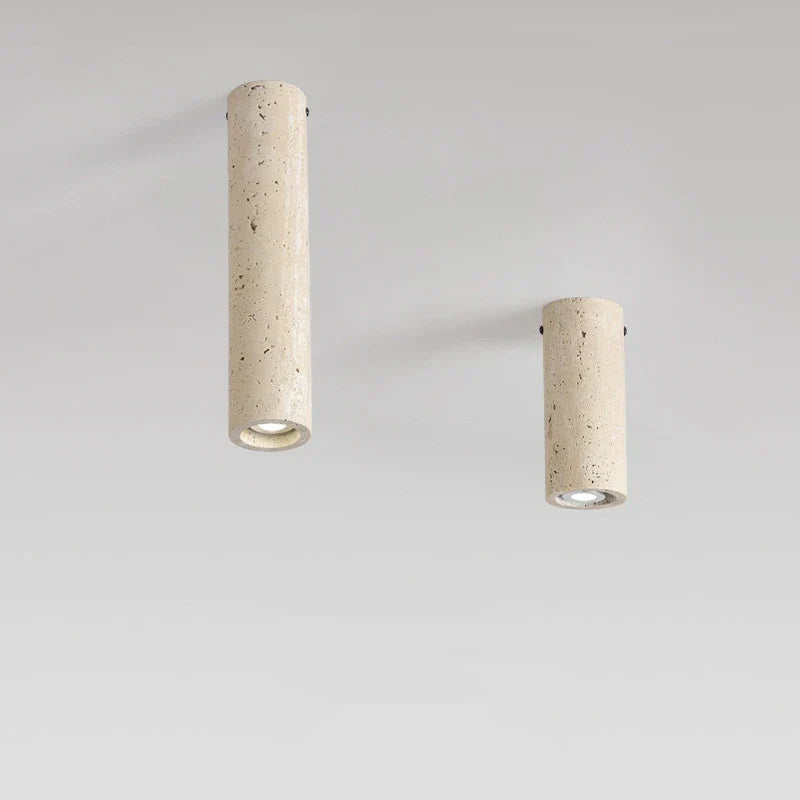 Travertine Stone Ceiling DownLight with E27 Spot Light Bulb
