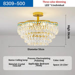 Crystal Light: Elegant Chandelier for Living Room, Dining Room & Bedroom