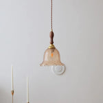 LED Glass Wood Pendant Lights | Modern Nordic Style Hanging Lamp for Home Décor