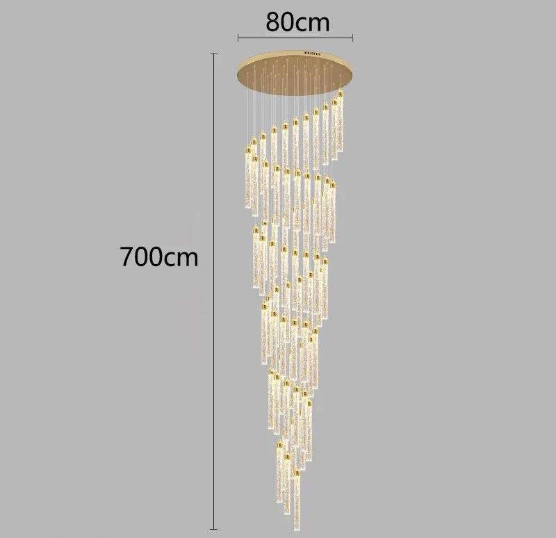 Nordic Home Decoration Stair Chandelier Living Room Dining Ceiling Light