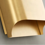Contemporary Copper Brass Wall Sconce Minimalist Design for Study Living Room Bedside