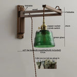 Wood Copper LED Wall Lamps Modern Bathroom Mirror Light Fixtures