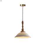 Nordic Ash Wood LED Pendant Lamp Copper Indoor Lighting