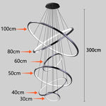 Modern LED Pendant Light Chandeliers for Living Room Staircase Lighting