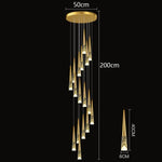 Nordic Home Decoration Stair Chandelier Living Room Dining Pendant Lights Ceiling Lighting