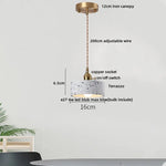 Afralia Terrazzo Stone LED Pendant Lamp for Industrial Loft, Bar, Coffee, Living Room.