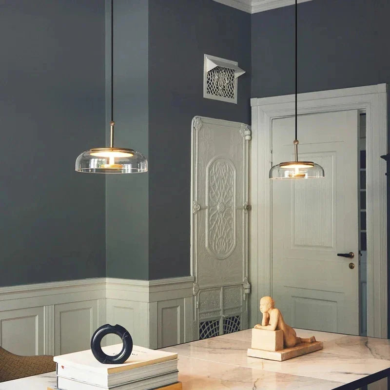 Glass Pendant Lamp Ceiling Hanging Light - Danish Designer Stylish Suspension