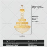 Postmodern Crystal Chandelier for Luxury Living Room and Hotel Lobby