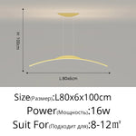 LED Ceiling Pendant Lamp: Minimalist Chandelier, Height Adjustable, Home Decor Solution