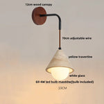 Yellow Travertine LED Wall Lamp Sconce Adjustable Stair Light Fixtures