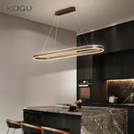 LED Aluminum Ceiling Chandelier for Kitchen Living Room Modern Nordic Design