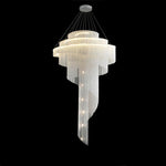 Revolving Tassel Chandelier for Duplex Living Room and Hotel Lobby