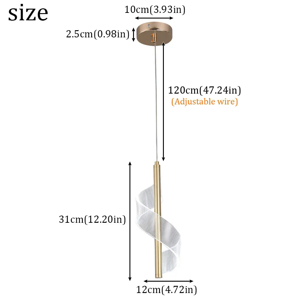 LED Pendant Chandelier Ceiling Lamp for Living Room Dining Kitchen Home Decor