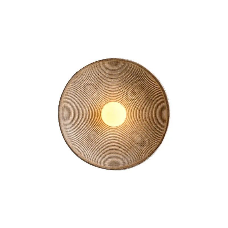 Japanese Style Bedside Sconces Wall Lamp for Retro Indoor Decor