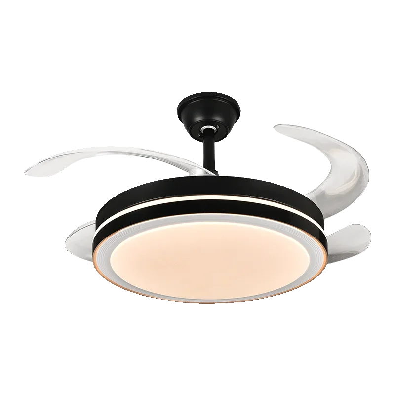 Crystal Light Ceiling Fan with Remote Control – Modern Chandelier Vintage Style
