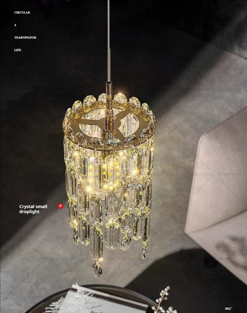 Crystal Headboard Chandelier: Modern Luxury for Master Bedroom & Dining Room