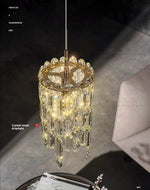 Crystal Headboard Chandelier: Modern Luxury for Master Bedroom & Dining Room