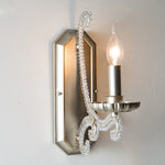Crystal LED Chandelier: French Living Room Retro E14 Pendant Light for Home Decor