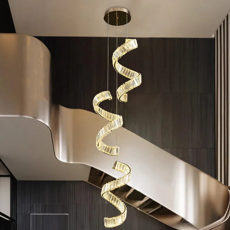 Luxury LED Chandelier with K9 Crystals for Home Suspension