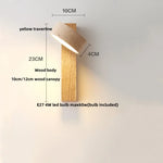 Nordic LED Wall Lamp 2 Glass Ball Yellow Travertine Stone Indoor Wall Light