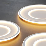 Modern Black & White LED Ceiling Chandelier for Home Decoration