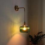Nordic LED Glass Copper Wall Sconce Modern Living Room Bedroom Light