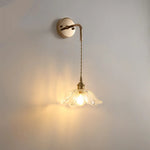 Clear Glass LED Wall Lamp Modern Crystal Home Decor Nordic Design