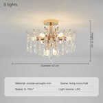 Crystal Luxury Chandelier: Nordic Style Living Room Dining Bedroom Lamp