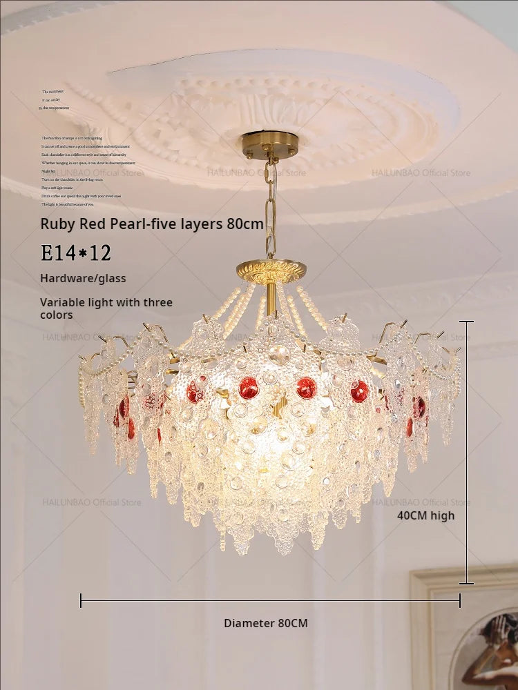Crystal Chandelier: Elegant Retro Lighting for Bedroom, Dining, Living Room & Cloakroom