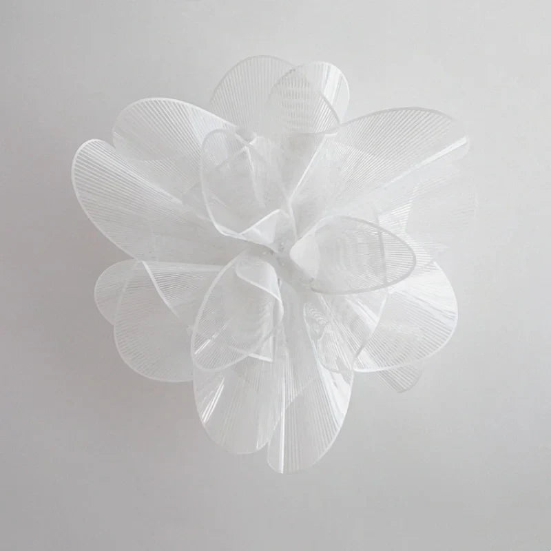 Flower Petal Acrylic LED Ceiling Chandelier for Artistic Indoor Lighting