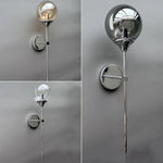 Golden Round Glass Wall Sconce: Modern Nordic Lighting Fixture for Home Decor