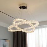 Crystal Chandelier Ring - Elegant Light Luxury for Living Room, Dining Room & Bedroom