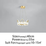 Crystal Flower Ring Chandelier for Modern Living and Bedroom