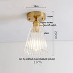 White Glass Ceiling Lamp LED Modern Nordic Kitchen Light