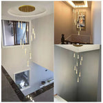 LED Crystal Chandelier for Home Decor & Lighting - Modern & Elegant Ceiling Light