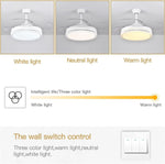 LED Bladeless Ceiling Fan Chandelier for Modern Smart Home Decor