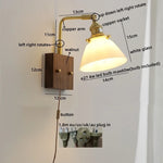 Nordic LED Glass Wall Lamps for Bathroom Living Room Bedroom Stair Light Fixtures