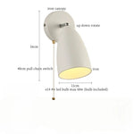 Afralia™ Swing Long Arm Iron Art LED Wall Light - Nordic Minimalism Bedroom Living Room Lampara Pared