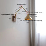 Swing Arm LED Wall Light Fixture for Dining Room Coffee Nodic Nodern Decor