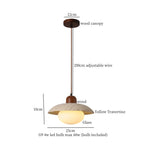 Yellow Travertine LED Pendant Light for Modern Home Decor