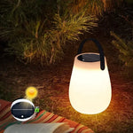 Solar Powered LED Tabletop Lantern with USB Rechargeable Battery