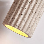 Afralia™ Wabi Sabi LED Pendant Lights Yellow Travertine Stone Hang Lamp