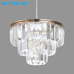 Crystal LED Pendant Light for Kitchen Island Living Dining Room Chandelier