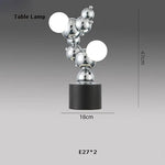 Dimmable LED Hanging Pendant Light for Living Room - Gold Silver Luminaire