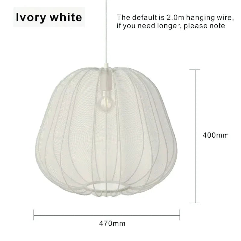 Scandinavian Silk Balloon Chandelier by - Home Decor Lighting Fixture