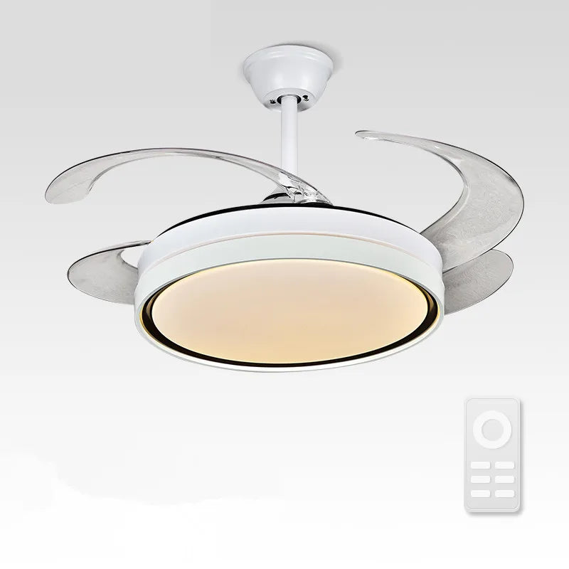 Modern LED Ceiling Fan with Remote Control for Living Room, Bedroom, Dining Room