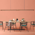 Walnut Pendant Lamp 220cm Solid Wood LED Dining Room Light Luxurious Living Room Light